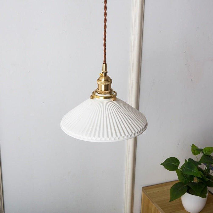 Japanese Style Ceramic Pendant Light.