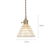 Japanese Style Glass Pendant Light-DWHOME