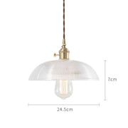 Japanese Style Glass Pendant Light-DWHOME