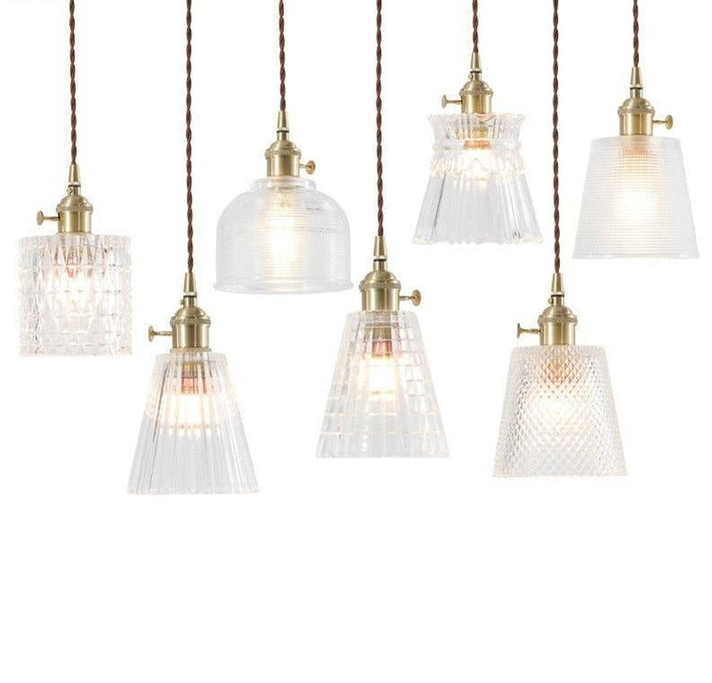 Japanese Style Glass Pendant Light-DWHOME