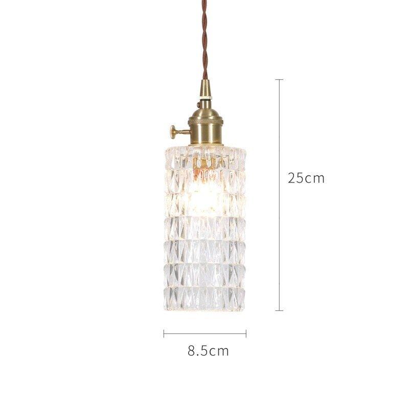 Japanese Style Glass Pendant Light-DWHOME