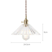 Japanese Style Glass Pendant Light-DWHOME