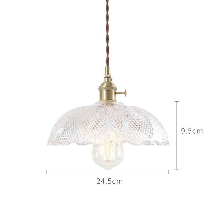 Japanese Style Glass Pendant Light - DWHOME