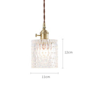 Japanese Style Glass Pendant Light-DWHOME