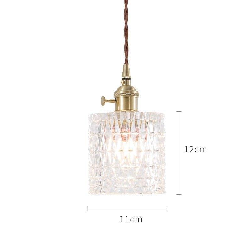 Japanese Style Glass Pendant Light-DWHOME