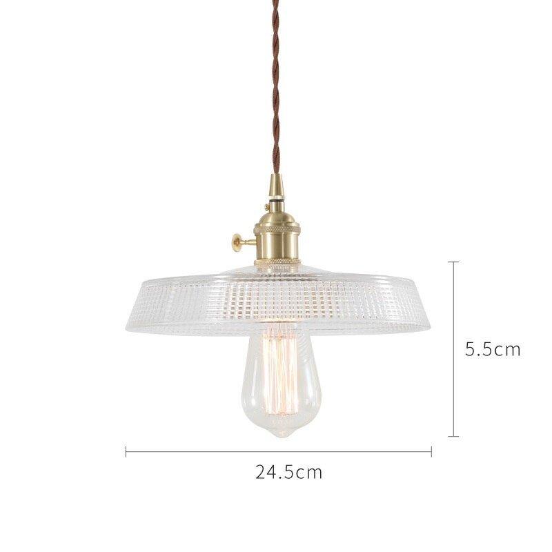 Japanese Style Glass Pendant Light-DWHOME