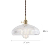 Japanese Style Glass Pendant Light-DWHOME