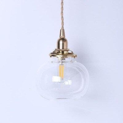 Japanese Style Vintage Copper Pendant Light.