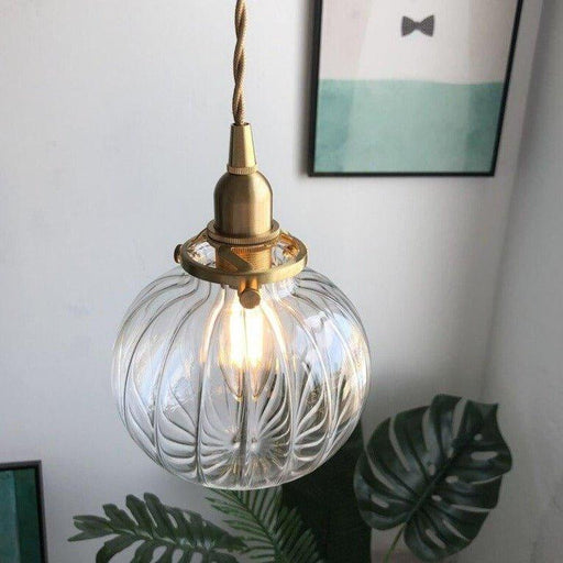 Japanese Style Vintage Copper Pendant Light.