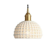 Japanese Style Woven Ceramic Pendant Light-DWHOME