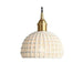 Japanese Style Woven Ceramic Pendant Light.