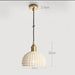 Japanese Style Woven Ceramic Pendant Light.