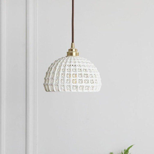 Japanese Style Woven Pendant Light.