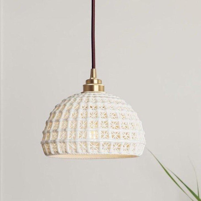 Japanese Style Woven Pendant Light.