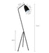 Jokum Geometric Shape Modern Floor Lamp.