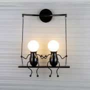 Jolly Swinging Set Childrens Wall Lamp-DWHOME