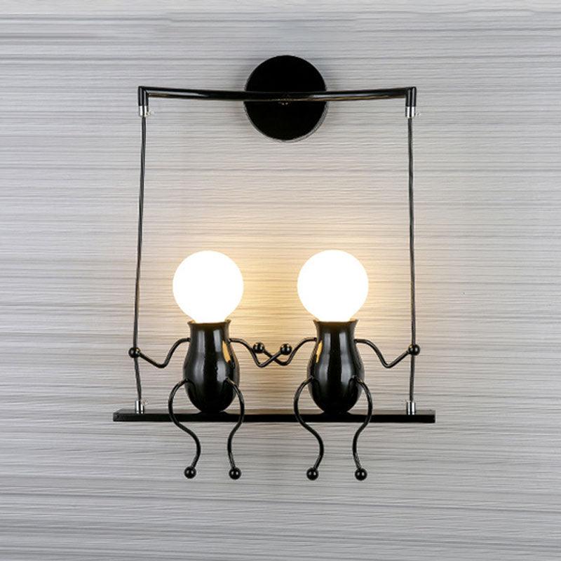 Jolly Swinging Set Childrens Wall Lamp-DWHOME