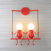 Jolly Swinging Set Childrens Wall Lamp-DWHOME
