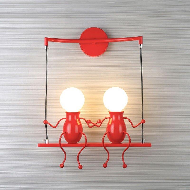 Jolly Swinging Set Childrens Wall Lamp-DWHOME