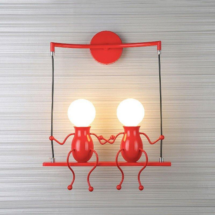 Jolly Swinging Set Childrens Wall Lamp.