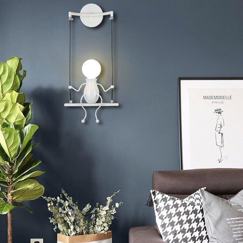 Jolly Swinging Set Childrens Wall Lamp-DWHOME