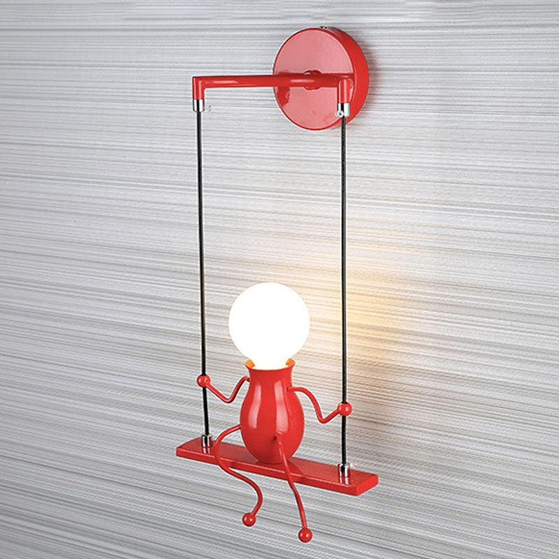 Jolly Swinging Set Childrens Wall Lamp-DWHOME