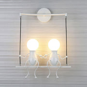 Jolly Swinging Set Childrens Wall Lamp-DWHOME