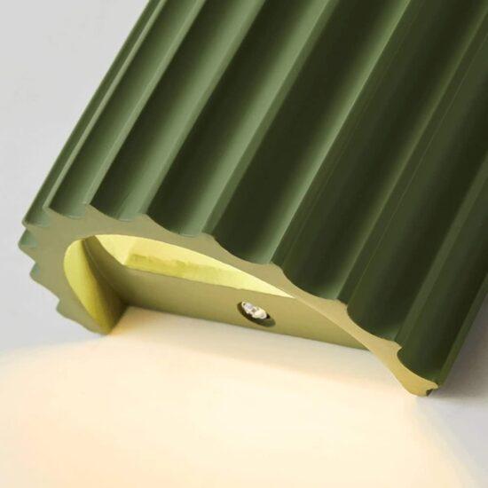 Jonsson Modern Coloured Grooves Wall Lamp.