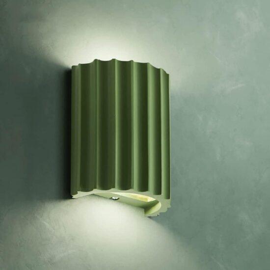 Jonsson Modern Coloured Grooves Wall Lamp.