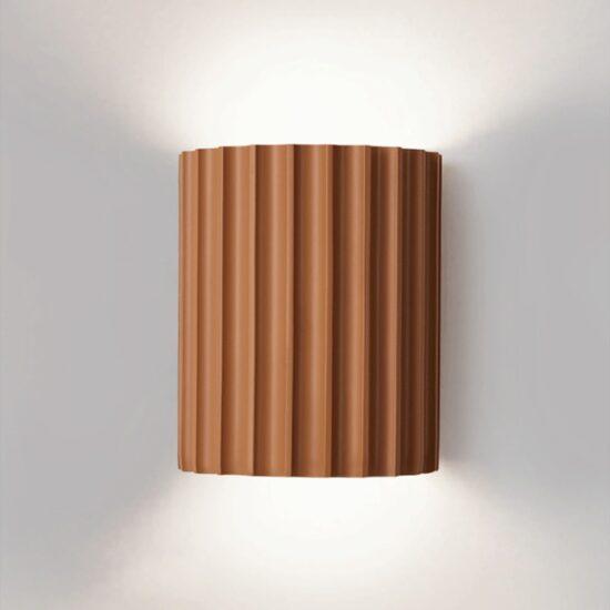 Jonsson Modern Coloured Grooves Wall Lamp.