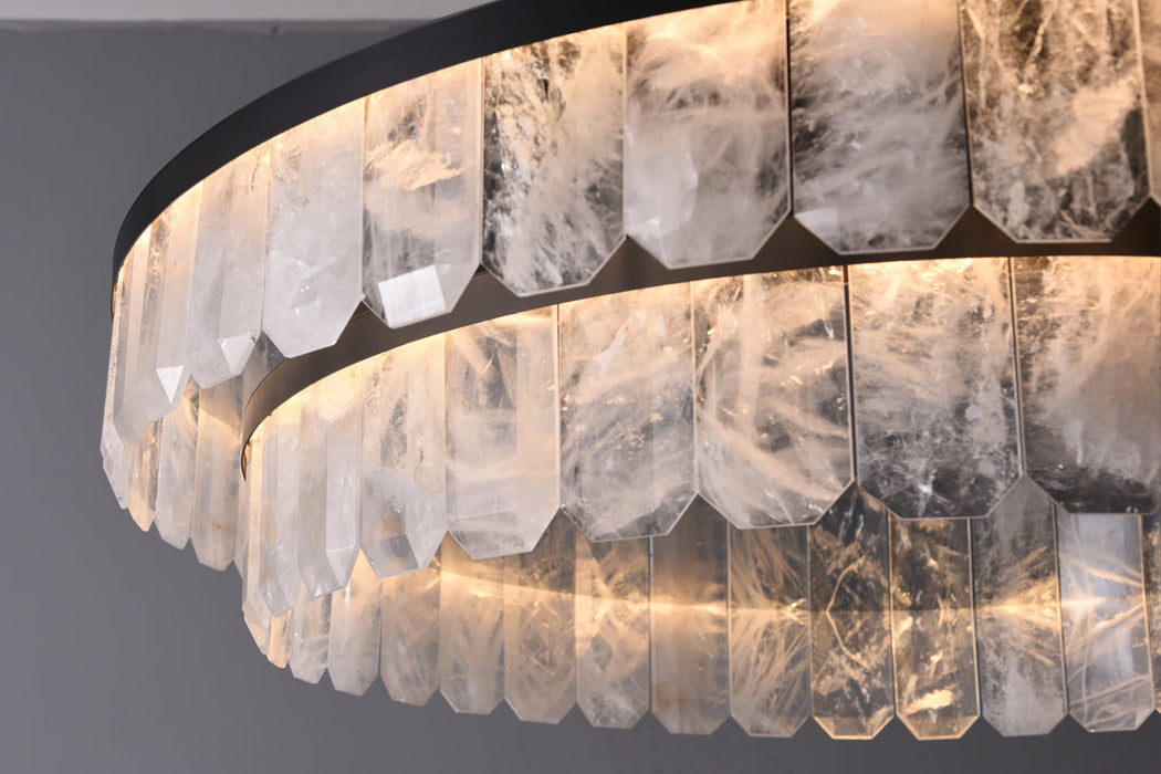 Rolantis Double Rock Crystal Chandelier-DWHOME