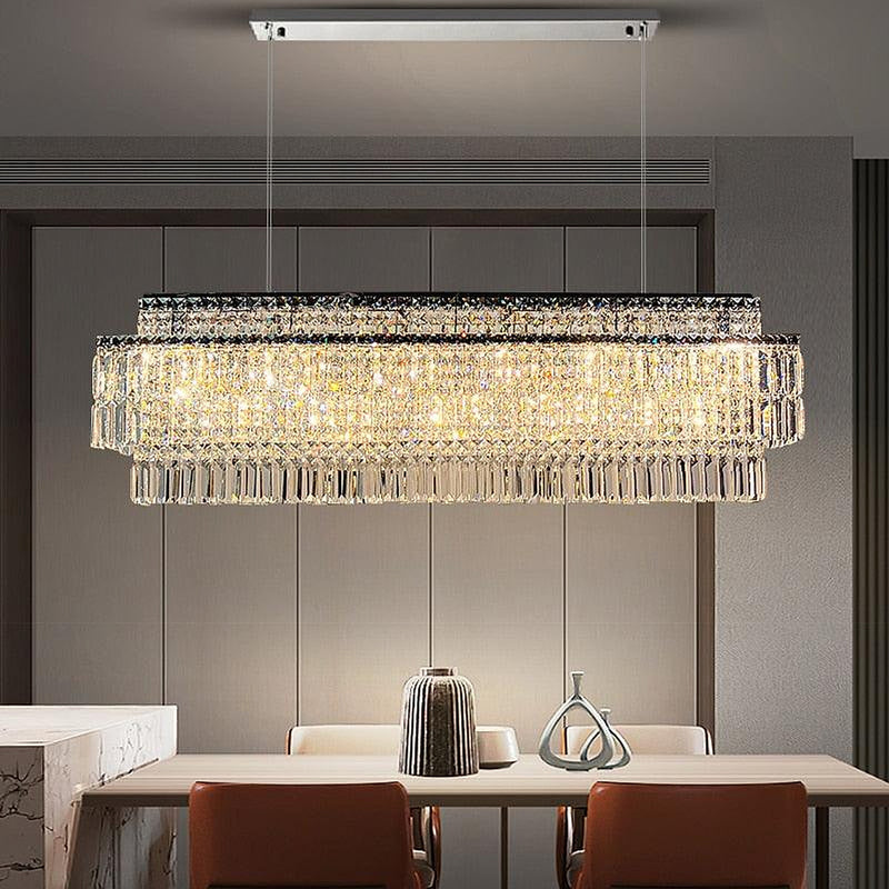 Stefano 47" Crystal Kitchen Island Chandelier-DWHOME