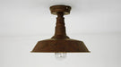 Retro Rustic Industrial Fixed Ceiling Light.