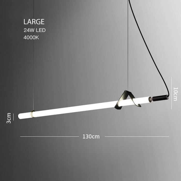 Sasaki Minimalist Linear Suspension Pendant Light.