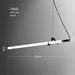 Sasaki Minimalist Linear Suspension Pendant Light.