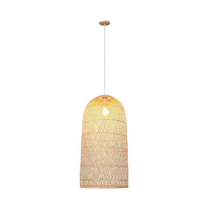 Kandang Rattan Wicker Bamboo Cage Pendant Light.