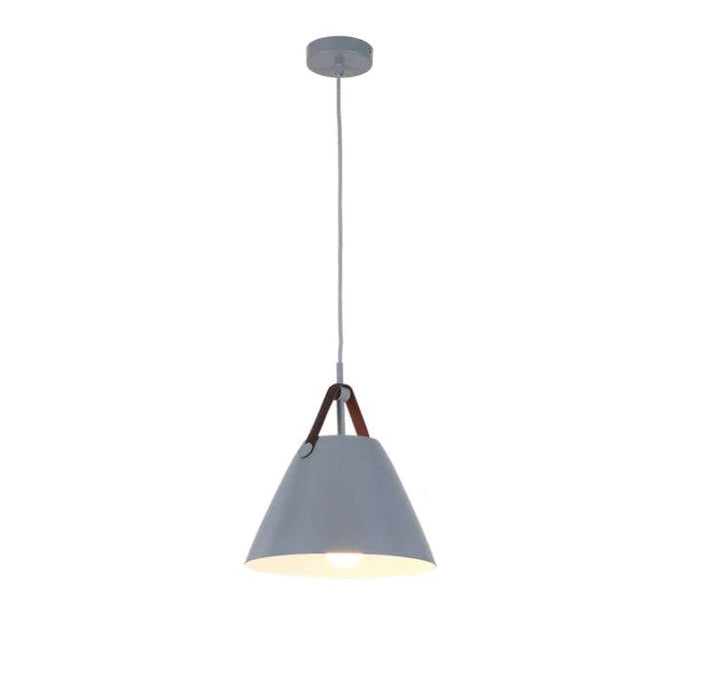 Leather Strap Suspension Minimalist Pendant  Light.