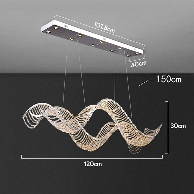 Alleri Crystal Chandelier-DWHOME