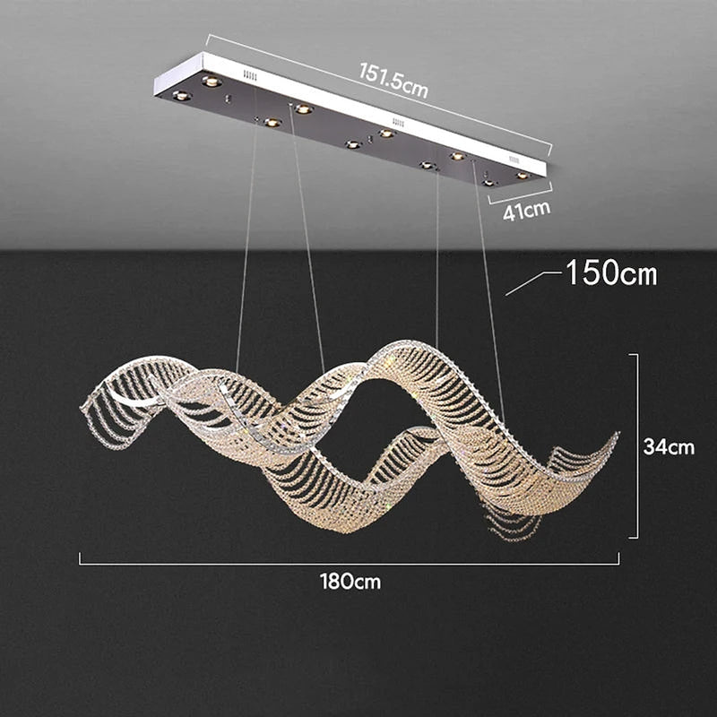 Alleri Crystal Chandelier-DWHOME