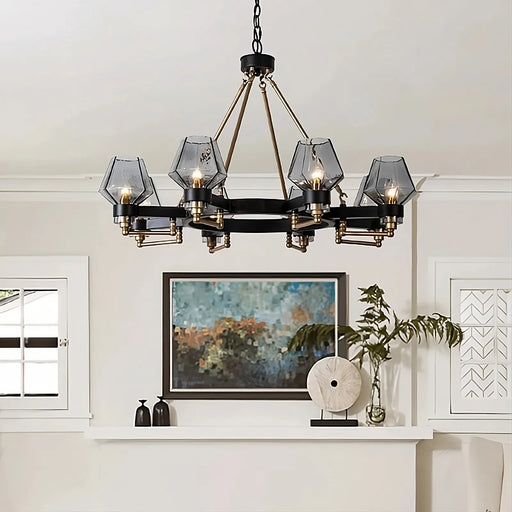 Retro American Pendant Chandelier Light Fixture.