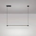 Linea minimalist strip line pendant light.