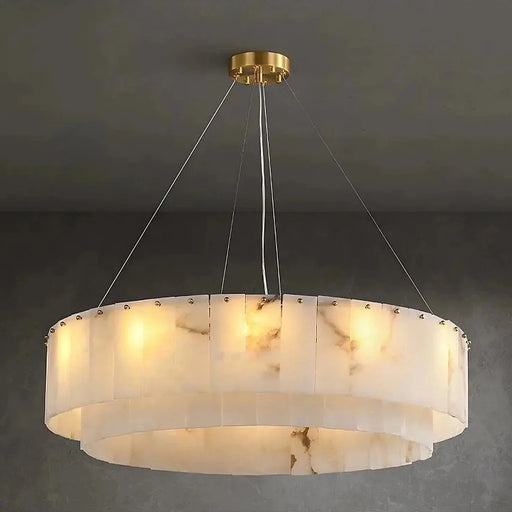 Moonshade Natural Marble Chandelier.