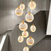 Moonshade Natural Marble Pendant Light Fixture-DWHOME