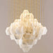 Moonshade Natural Marble Modern Chandelier.