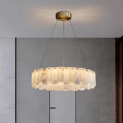 Moonshade Natural Marble Chandelier.