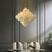 Moonshade Natural Marble Modern Chandelier.