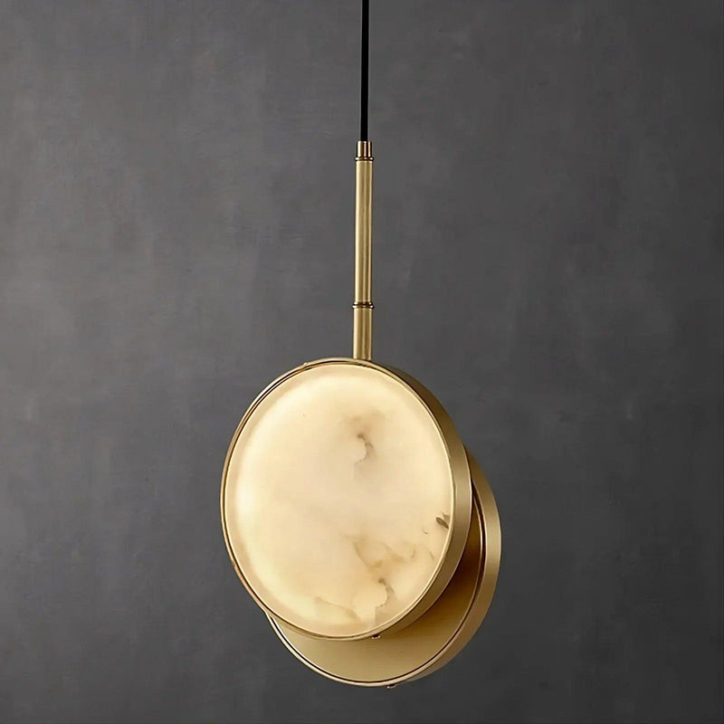 Modern Marble & Brass Light Fixture-DWHOME