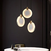 Moonshade Natural Marble Kitchen Island Light Fixture-DWHOME