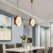 Modern Marble & Brass Light Fixture-DWHOME