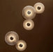 Moonshade Natural Marble Disc Wall Sconce.